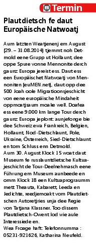 Alle sind herzlich eingeladen! Es wird bestimmt sehr interessant, bund und lustig werden! Ich spiele ein neues Kabarettstück!